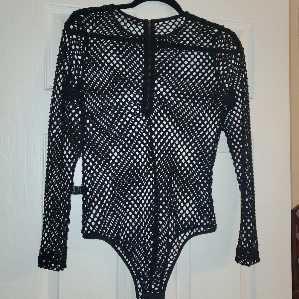 Fishnet bodysuit L
